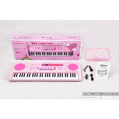 China Gel Ball Gren Ade Music Toy Girl Pink 61 Keys Music Toy Electronic Organ for sale