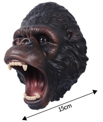 China PVC funny animal kingkong Toy Realistic main hand puppet for kids for sale