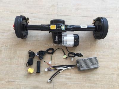 China 48v 1000w dc motor and waterproof brushless controller and rear axle for e richshaw for sale