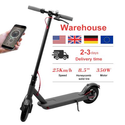 China Free Shipping Adult 350w 25Kmh E Stock Unisex 2021 Foldable Electronic Electric Scooter From EU USA UK Europe Germany Germania Warehouse for sale