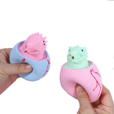 China 2021 Cute Amazon Dinosaur Fashionable Hot Selling Squishy Egg Dinosaur Toys Squeeze Dinosaur Egg For Children for sale