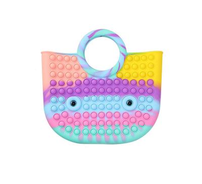 China 2021 Wonderful Pop Bubble Push Up Sensory Toys Push Button Sensory Toy Handbag For Women for sale