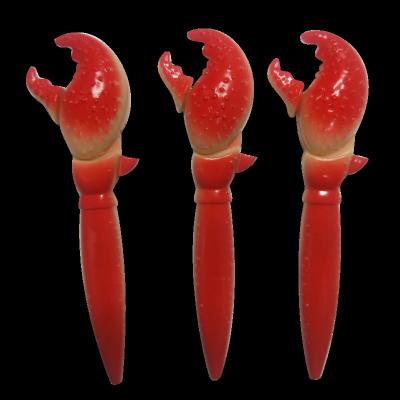 China Popular Cartoon Lobster Wholesales Big Crab Claw Toy Pen Ball Pen With Logo for sale