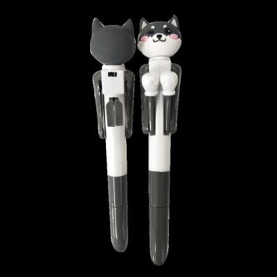 China Popular Novelty Hot Sale Design Promotional Plastic Animal Boxing Pen Ballpoint Pen With Logo for sale