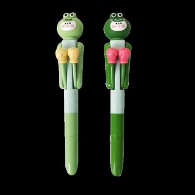 China Popular Hot Selling Creative Frog Animal Fantasy For Kids Boxing Toy Pens for sale