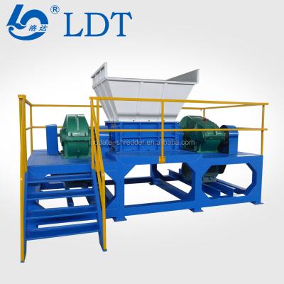 China Tire Rubbers Recycling Industry Used Tire Shredder Machine Prices / Twin Shaft Shredder Machine For Waste Tire for sale