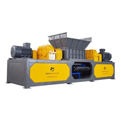 China Recycle waste plastic shredder machine/pet portable plastic plastic shredding machine/plastic shredder cutting machine for sale