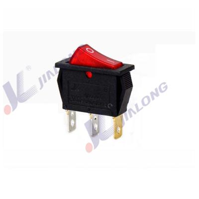 China on on-on 15A red white illuminated rocker switches with light KCD3-102NC KCD3-102NC for sale