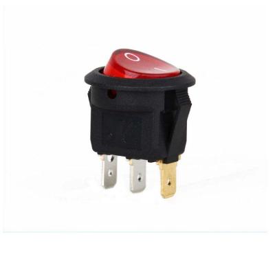 China SPST ON-ON Round Rocker Switch JL SPST Rocker Switch KCD1-105 for sale