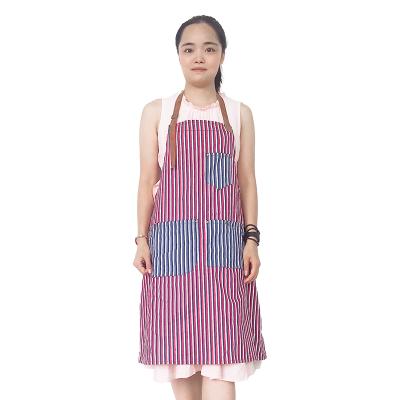 China Fashionable Do Hairdresser Barber Clear Apron Fashionable Denim Jean Apron Cotton Baking Work Wear for sale