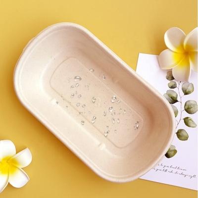 China Biodegradable Eco-friendly Biodegradable To Go 850ml Bagasse Disposable Packaging Food Container Bento Boxes Sugarcane Lunch Box Without Lid for sale