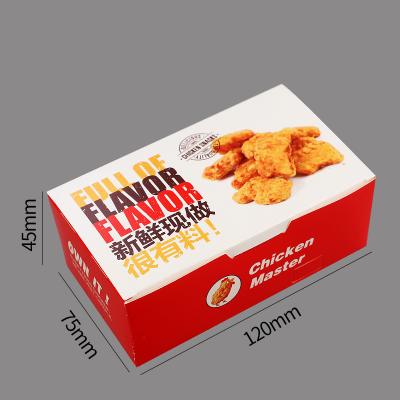 China Recyclable Paper Box of Fried Chicken Box Packaging Custom Fried Chicken Takeaway Box Hamburger for sale