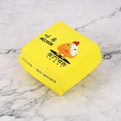 China Customized Recyclable Take Away Food Grade Korean Paper Hot Dog To Disappear Fried Chicken Carton Burger Box French Printing Fast Food Packaging for sale