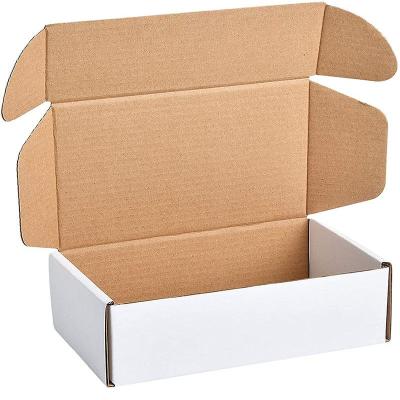 China Recyclable Custom Logo Corrugated Paper Packaging Mailing Mailing Boxes With Adult Clothing Cardboard Child Cosmetic Mailbox For Shoe Sweater for sale