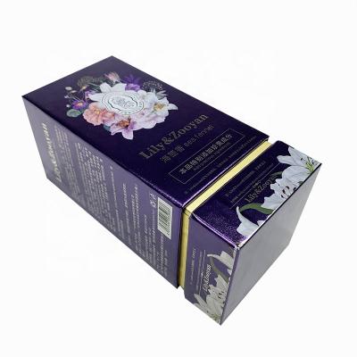 China Recyclable Customized Logo Perfume Paper Box With Engraving , Debossing , UV Varnishing for sale