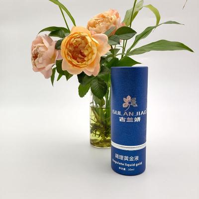 China Food Grade Recyclable Eco Friendly Biodegradable Tube Cylinder Paper Cardboard Box Can For Cosmetic for sale