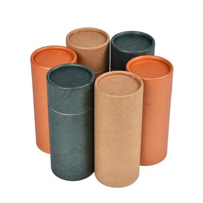 China Factory Custom Skin Care Materials Recycled Cosmetic Color Product Packaging Paper Cylinder Tube Round Paper Boxes for sale