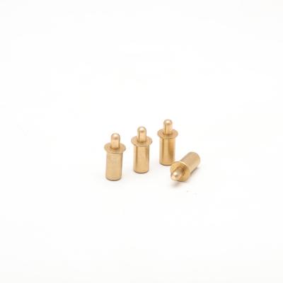 China Electronic Components Wholesale High Quality Auto Precision Solid Brass Pin With Spring for sale