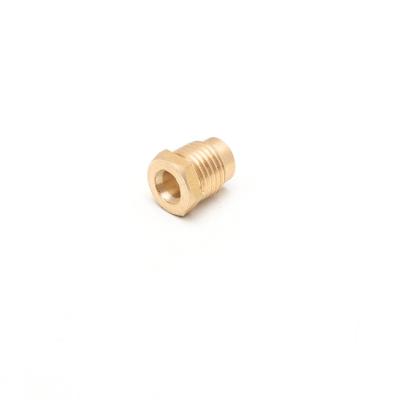 China OEM CNC Round Spinning Male Threaded Round Brass Nuts For Pipe Fittings for sale