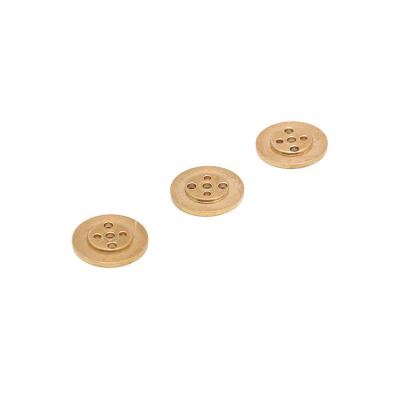 China Other Wholesale Custom Precision Machining Brass Material Button For Clothing for sale