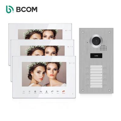 China Open new design china intercom video phone, 2 wire door bell video intercom for building apartament for sale