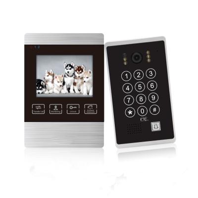 China Built-in Camera 2 Wire Video Intercom Door Home Phone Easy Install 4.3