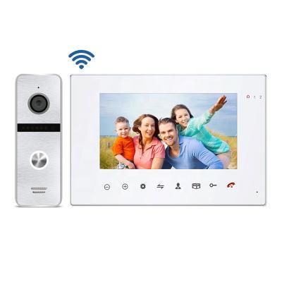 China Plastic Video Monitor+ Metal Door Station Tuya Smart Wi-Fi Door Phone With Door Station Vandal Proof IP65 Waterproof for sale