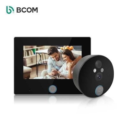 China Motion Detection Bcom Video Door Bell Wifi Tuya 4.3 Inch Video Doorbell Intercom Kit 2 Mobile Phone Surveillance for sale