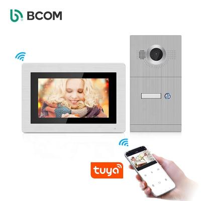 China Wirless apartment night vision door phone infrared visual intercom sistema de intercomunicaciones 87709+87214 for sale