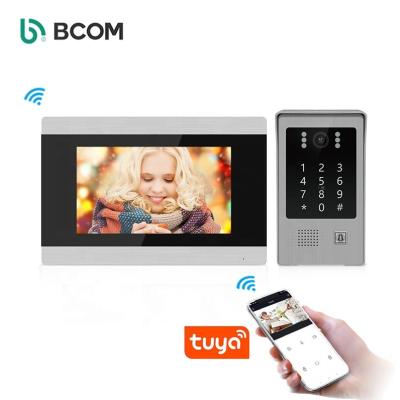 China High-end Bcom support tuya app 3 touch screen touch screen video intercom ip tuya doorphone system 7