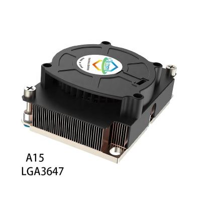 China Copper & Aluminum Standard Lga3647 Narrow 1U Server Active Copper Cpu Heatsink for sale