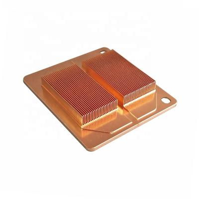 China Strong Customized Copper Skived Fin Heat Sink Factory for sale