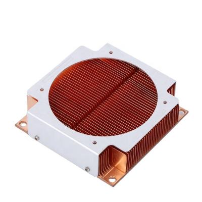 China Heat Sink Custom Skiving Fin Copper Heat Sink Manufacturer for sale