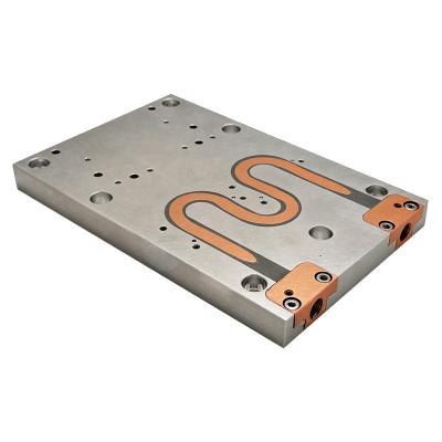 China Strong Custom Aluminum Liquid Cold Plate With Copper Tube Manufacturers for sale