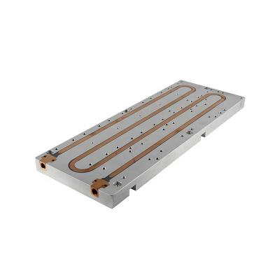 China Strong High Quality Gpu Water Cooling Cold Plate Aluminum With Copper Pipe Factory for sale