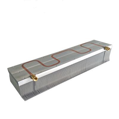 China Heat Sink Copper Tube Liquid Cold Plate With Skiving Fins Heatsinks for sale