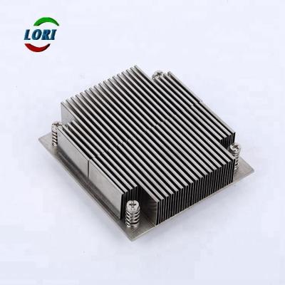 China Heat Sink High quality custom aluminum folded fin square heatsink for sale