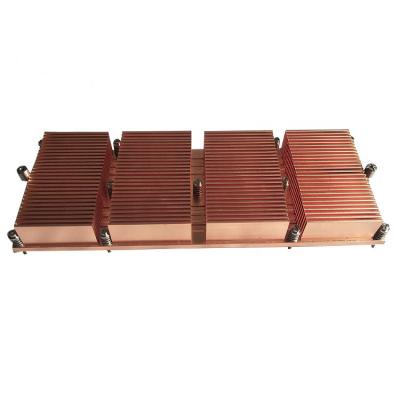 China Heat Sink China Custom Oem Copper Folded fin heat sinks factory for sale