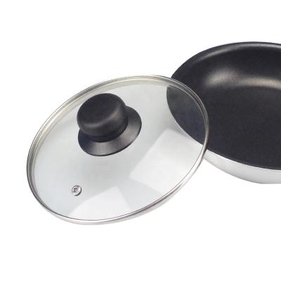 China Sustainable Type G Cookware Tempered Glass Lid With S/S Rim Fit For 16-36cm Pots And Pans for sale