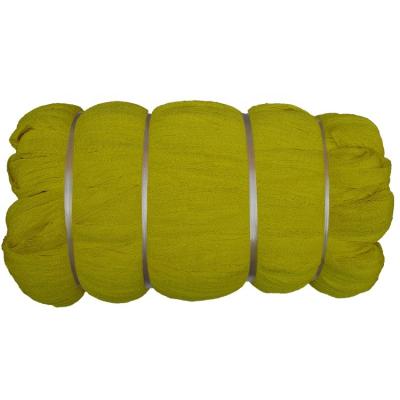 China Multifilament Nylon Material 210D Yellow Color Single Knot Double Knots African Market Fishing Net for sale