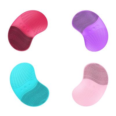 China New Sonic Silicone Heating Massager Facial Brush With Blackhead Pore Remover DEEP CLEANSING Skin Deep Cleanser for sale