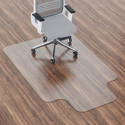 China Wholesale Washable Clear PVC Office Chair Mat Plastic Floor High Chair Mat For Hardwood Floor Rolling Chair Mat for sale