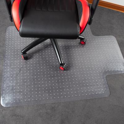 China Washable Computer Gaming Rolling Chair Mat , Universal Low-Pile Floor Protector for sale