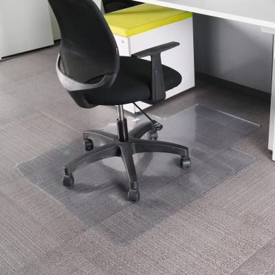 China Realspace Black Vinyl Non-Slip Chair Mat For Low-Pile Carpets Studded 36In.W X 48In.D for sale