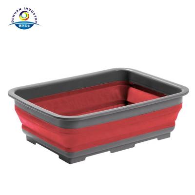 China Durable Collapsible Wash Up Bowl Dish Tub for sale