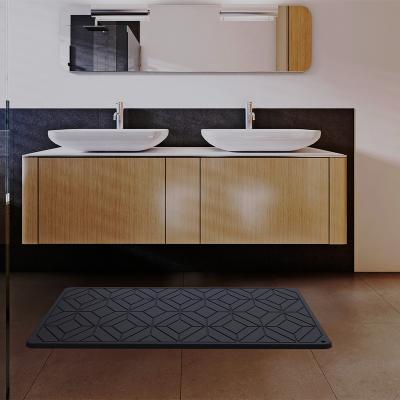 China Sustainable Wholesale Soft Absorbent Anti Slip Bathroom Diatomite Floor Mat for sale