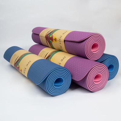 China Wholesale Custom Eco-Friendly Gym Pilates Band Yoga Mat Natural Waterproof for sale