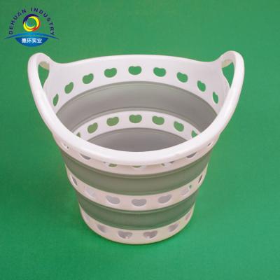 China Traditional Handled Plastic Laundry Basket - Oval Tub - Portable Tub-Space Saving Laundry Wash Basket for sale