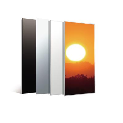 China 220V Bathroom Carbon Wall Mounted Crystal Radiators Infrared Ceramic Image Feature Vertical Flat Panel Comfort Comfort Heater Panel for sale