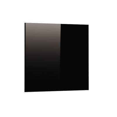 China Bathroom TUV GS Certificated Wall Mounted Carbon Fiber Electric Radiator Feature Comfort Without Sight Infrared Black Glass Panel Heater for sale